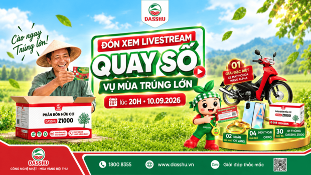 Livestream Quay Số Vụ Mùa Trúng Lớn 10/09/2026: Ai Sẽ Là Chủ Nhân Giải Thưởng?