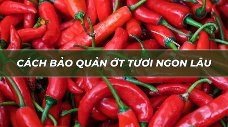 Kỹ thuật bảo quản ớt