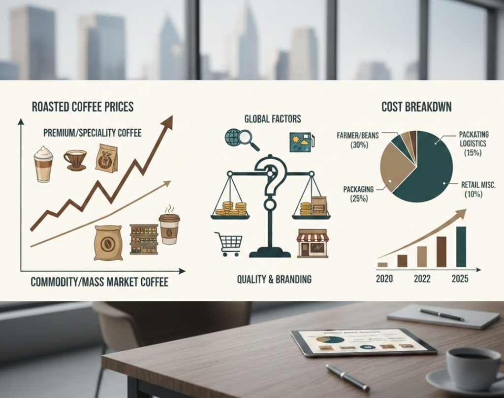 Phân tích thị trường giá cà phê chênh lệch