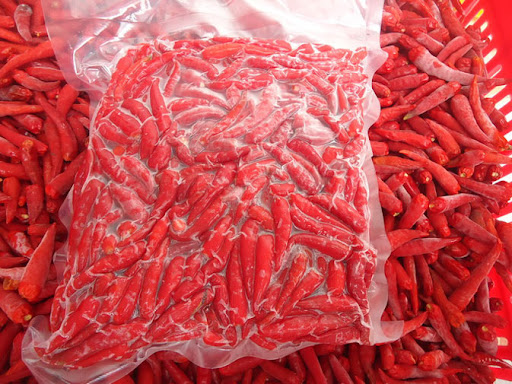 Bảo quản ớt bằng phương pháp đông lạnh