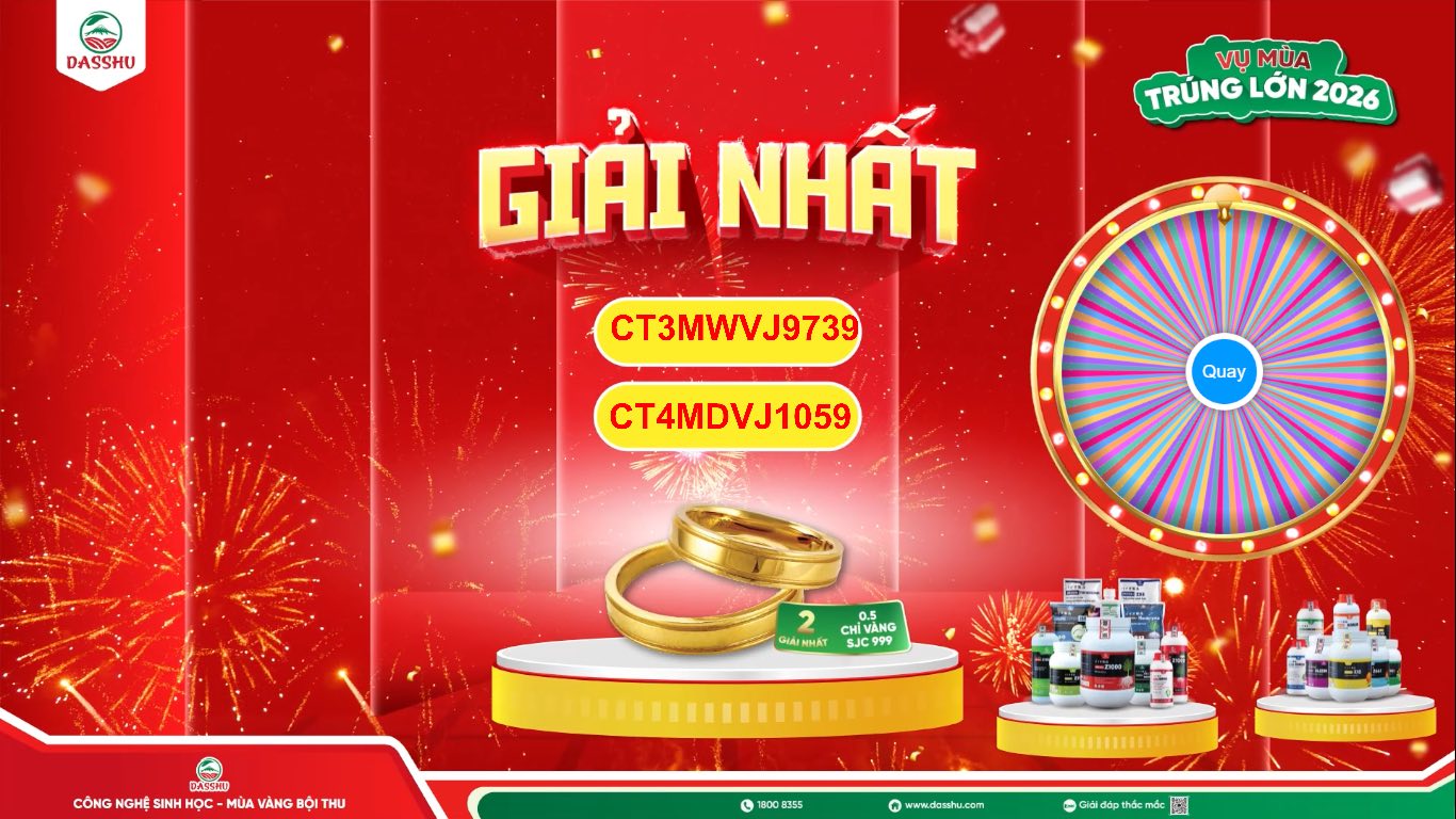 Giải nhất 0,5 chỉ vàng